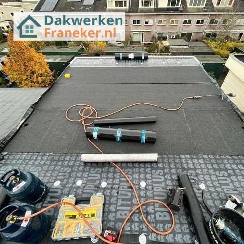 Plat dak opnieuw leggen Plat dak Franeker opnieuw leggen